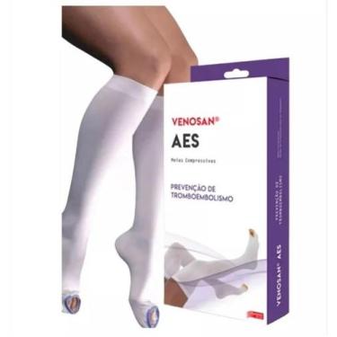 Imagem de Meia de compressão pós cirúrgica antitrombo antiembolia AES 18mmHg Pan