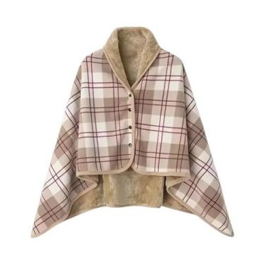 Imagem de Cobertor De Flanela Quente Para Escritório, Estilo Casual E Confortáve