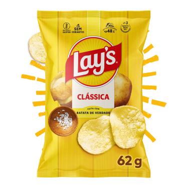 Imagem de Batata Frita Lay's Lisa Clássica 62g