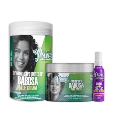 Imagem de Soul Power Babosa Masc 400ml + Cpp 800ml + Text Óleo 100ml