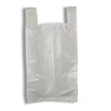 Imagem de Sacola Plástica Branca Reciclada 30x40 para Embalagens Diversas Pacote 5 kg Branco Higipack