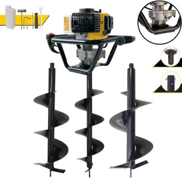 Imagem de Perfurador de Solo PSL517 à Gasolina 51,7CC 1,8HP com Brocas 80X20CM e 80X25CM Lynus