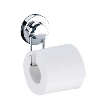 Imagem de Suporte Porta Papel Higiênico Aço com Ventosa Parede Cromado - 4008 Fu