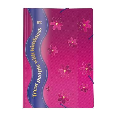 Imagem de Pasta Aba Elástica sem Lombo DAC Flower para Organização de Documentos com Alta Resistência 1 Unidade