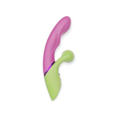 Imagem de Vibrador Ponto g Macetando em Silicone 22CM com Função Tapping e Estimulador Clitoriano Intt Cosméticos