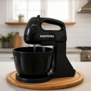 Imagem de Batedeira Elétrica 220V com Balde 2L - Preta - STARTOOLS, 220V