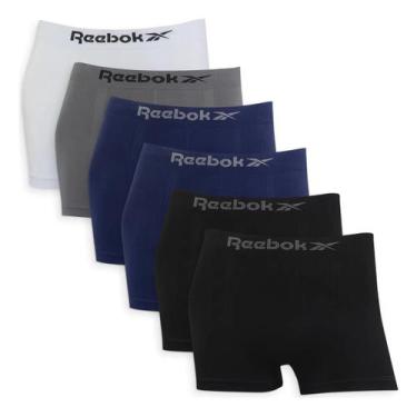 Imagem de Kit 6 Cuecas Masculinas Box Microfibra Reebok, M