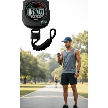 Imagem de 2x Cronômetro Digital Precisão 1/100s P/ Esportes e Rotina - Congratul