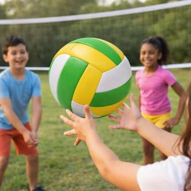 Imagem de Bola Vôlei Infantil Inflável Brinquedo Criança Futebol Presente Chutar