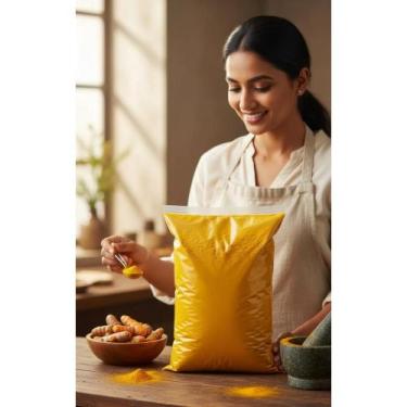 Imagem de 2x AÇAFRÃO PURO 1KG: Cor Dourada e Benefícios Antioxidantes - Congratu