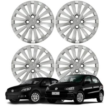 Imagem de Jogo Calota Aro 14 Volkswagen modelo até 2012 Cubo Alto 117CA-PTA-U - 