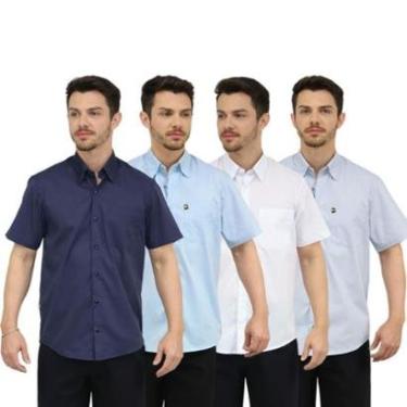 Imagem de Camisa Social Masculina Manga Curta-Masculino