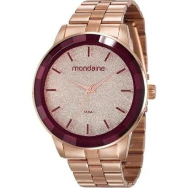 Imagem de RELÓGIO ANALÓGICO FEMININO MONDAINE OURO ROSÉ  53710LPMVRE3 ESTILO EM CADA SEGUNDO-Femi...