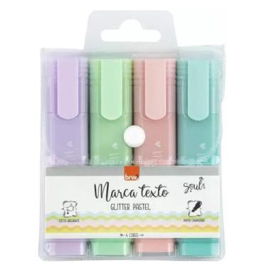 Imagem de Marca Texto Glitter Pastel c/04 Soul BRW