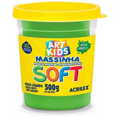 Imagem de Massa para Modelar Soft 500g Acrilex -, Verde