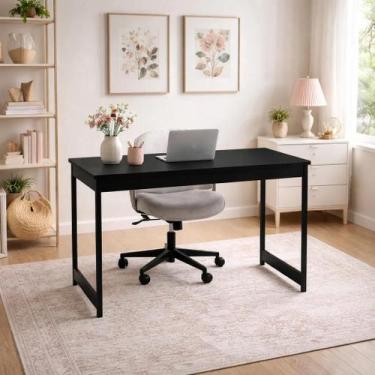 Imagem de Mesa Industrial Para Escritório Elegante Pés Metalon Estilo Industrial