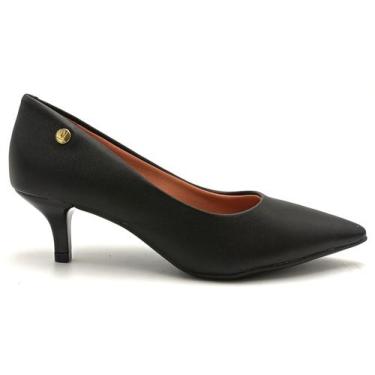 Imagem de Sapato Scarpin Feminino Salto Baixo Vizzano 1122.828, Preto, 36