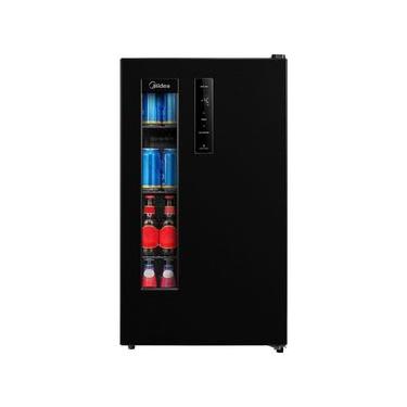 Imagem de Cervejeira 82L MDRX150FGGDX01 Frost Free Vidro Duplo Painel Touch Preta 110V Midea