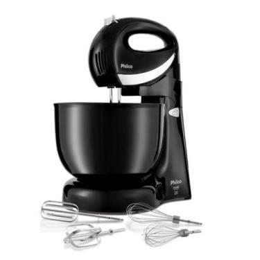 Imagem de Batedeira Philco Paris Duo Mixer Turbo 500W 4L Preta Função Portátil V