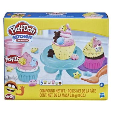 Imagem de Massinha Play-Doh Kitchen Creations Cupcakes Coloridos Hasbro - 195166