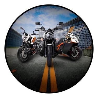 Imagem de Capa Mini Painel Moto Motocross Bike 50x50cm Redondo Veste Fácil - Use
