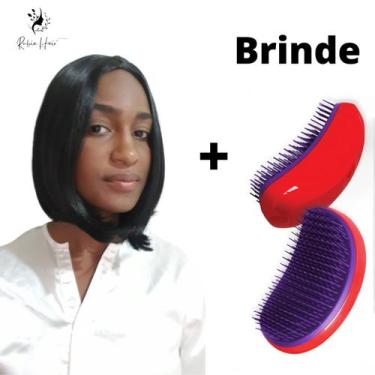 Imagem de Peruca Front Lace Wig Cabelo 100% Orgânico 35 cm  - Weng