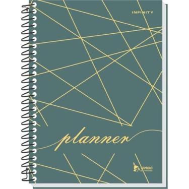 Imagem de Agenda Planner Permanente Semanal Infinity 96 Folhas Tamoio, Verde