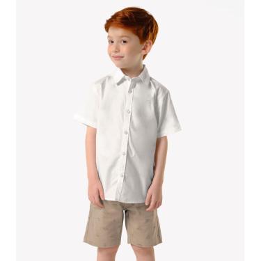 Imagem de Conjunto Infantil Camisa Com Bermuda Trick Nick Bege