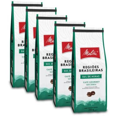 Imagem de Café Melitta Sul de Minas Kit 5 Pacotes de 250g