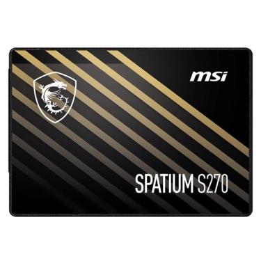 Imagem de SSD MSI Spatium S270 2.5 SATA III 3D NAND Leitura 500MB-s 480GB