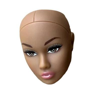 Imagem de Cabeças De Boneca Em Branco Rosa Bege Super Brancas Escala 1/6 Para Ar