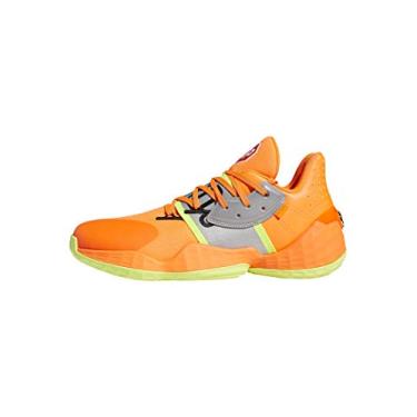 Imagem de adidas Tênis masculino Harden Vol 4 GCA Basketball Solar Orange/Silver Met/Core Black 39, Laranja