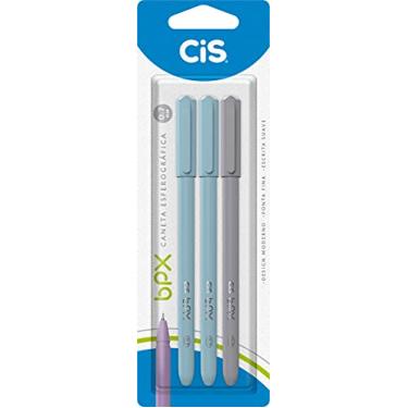 Imagem de Caneta BPX Esferografica 0,7mm, CIS, Blister C/3 Unidades 2 Azul, 1 Preta