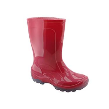 Imagem de Bota 26/27 PVC Infantil Galocha Impermeável Leve Rosa Pink Menina