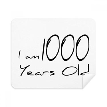 Imagem de I am 1000 Years Old Age Longevity Pano de limpeza Limpador de tela 2 peças Tecido de camurça