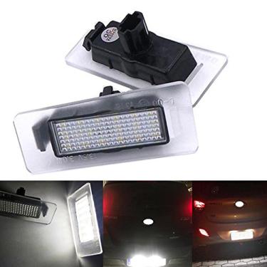 Imagem de Polarlander 18 SMD 2 Sem Erros Estilo Carro LED Placa de Licença Luz Auto Traseira Número Placa Substituição de Lâmpada para Hyundai Elantra i30