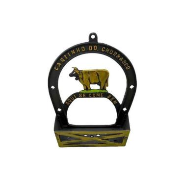 Imagem de Suporte Porta Tempero e Condimentos Alumínio Fundido Vaca