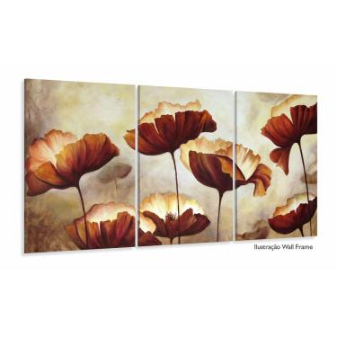 Imagem de Quadro Decorativo Papoulas Design Color 120x60 Sala Quarto