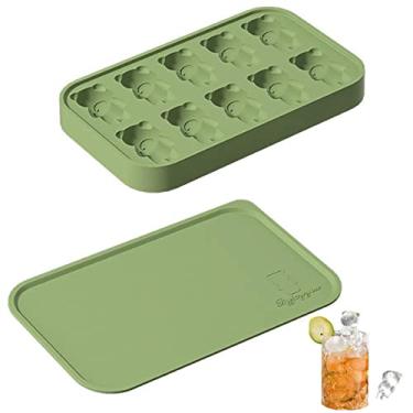 Imagem de Bandeja de com tampa,Bandejas de para freezer com caixa de | Bandejas de para freezer vem com caixa de, moldes de cubo de retangulares reutilizáveis para uísque, Ypeng