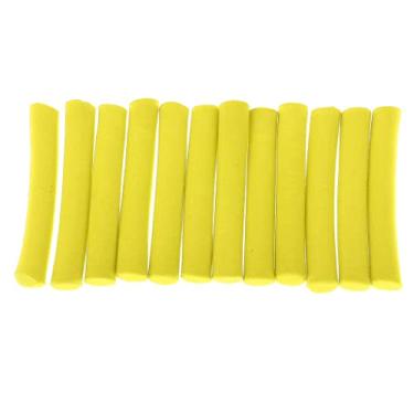 Imagem de #N/A 12 pçs carpa pesca espuma vara cilindro flutuador DIY materiais gancho zig alinhadores - amarelo