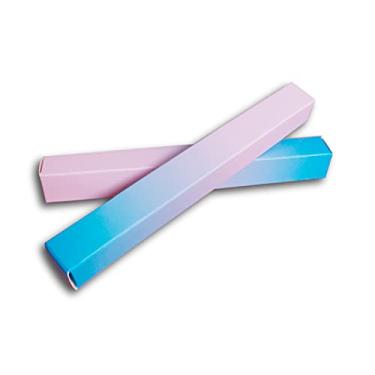 Imagem de ANZKA 50 peças de embalagem de caneta de torção vazia, caixa de embalagem de caneta de cola para delineador de 5,7 x 0,63 polegadas, rosa - azul gradiente cutícula caixas pacote de caneta de óleo