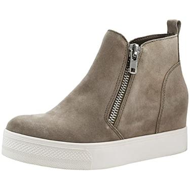 Imagem de Steve Madden Tênis feminino Wedgie, Camurça de cogumelo, 39
