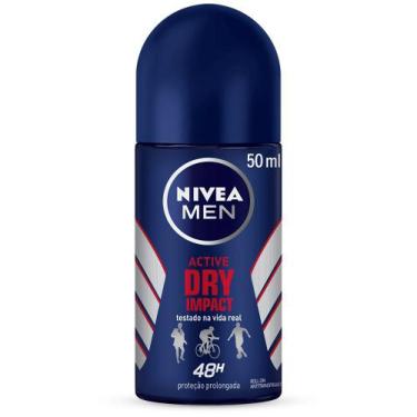 Imagem de Desodorante Rollon Nivea Masculino 24H Dry Impact 50ml