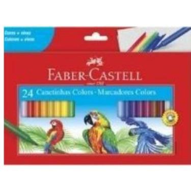Imagem de Canetinha Hidrográfica Colors Faber Castell - 24 Cores - Faber-Castell