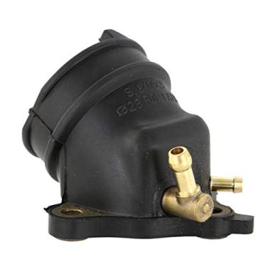 Imagem de B016579 Coletor de entrada de carburador de borracha OEM com duas conexões de vácuo para VESPA GT L GTS GTV, PIAGGIO Beverly X8 X9 XEvo, APRILIA Atlantic 125cc - OEM nº 840949, AP8575043, B0165779 40 BR
