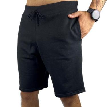 Imagem de Bermuda Moletom Lisa Slim Fit Calção Shorts Moletom - Gorilla Wear
