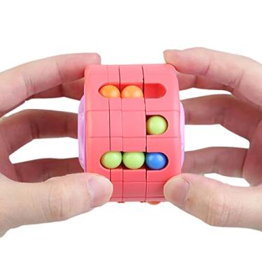 Imagem de Magic Bean Cube Fidget Toy - Fidget Spinner Magic Puzzle Cube,Bola 3D Desconforto Aprendizagem Educação Brinquedos Rotativos, Brinquedos Quebra-cabeça para Adultos, Crianças Sritob