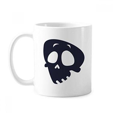 Imagem de Caneca de cerâmica de cerâmica com caveira Happy Halloween Helpless