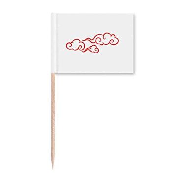 Imagem de Marcadores de palito de dente tradicionais da cultura chinesa para decoração de festa