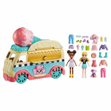 Imagem de Veículo E Bonecas - Polly Pocket - Caminhão De Sorvete - Mattel